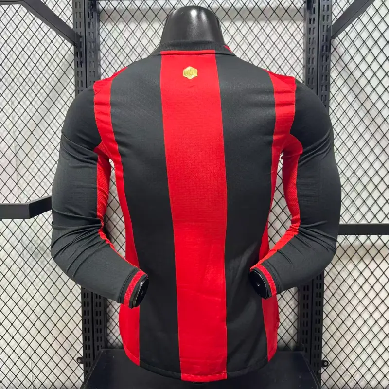 Camiseta AC Milan Home Equipación 2026/2027 ML Rojo/Negro (EDICIÓN JUGADOR)