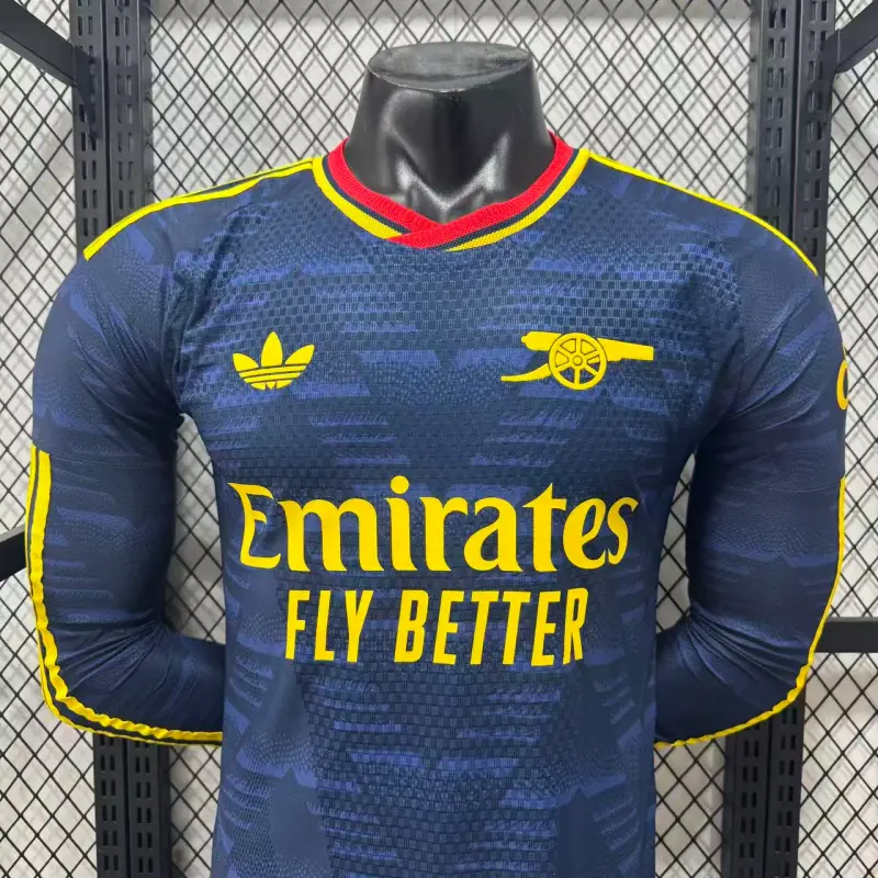 Camiseta Arsenal Away Equipación 2026/2027 ML Azul Marino (EDICIÓN JUGADOR)