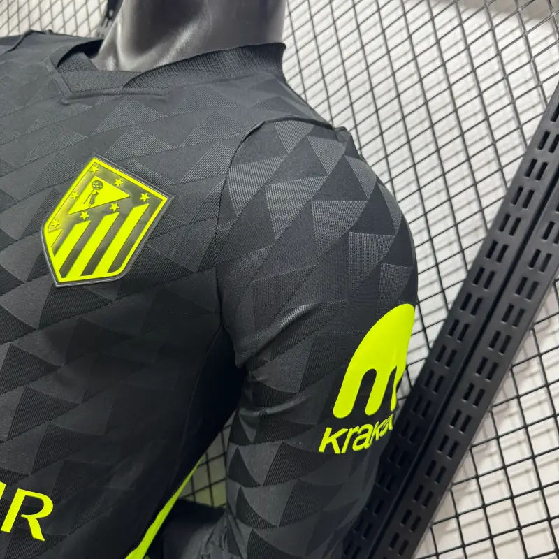 Camiseta Atlético de Madrid Away Equipación 2026/2027 ML Negro (EDICIÓN JUGADOR)
