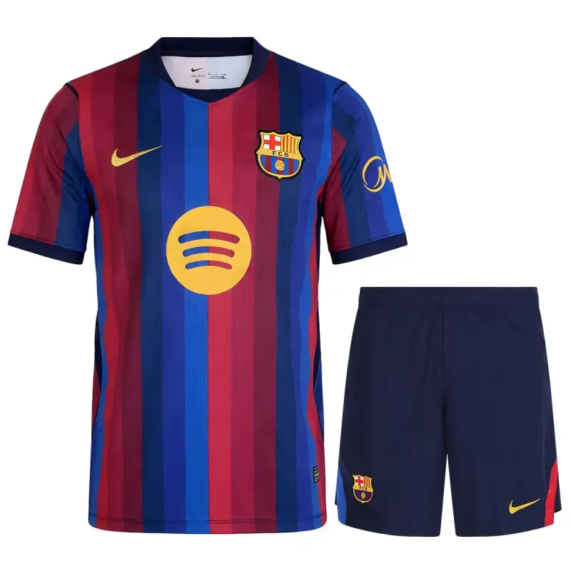 Camiseta Barcelona Home Equipación 2026/2027 Rojo/Azul Niño Kit
