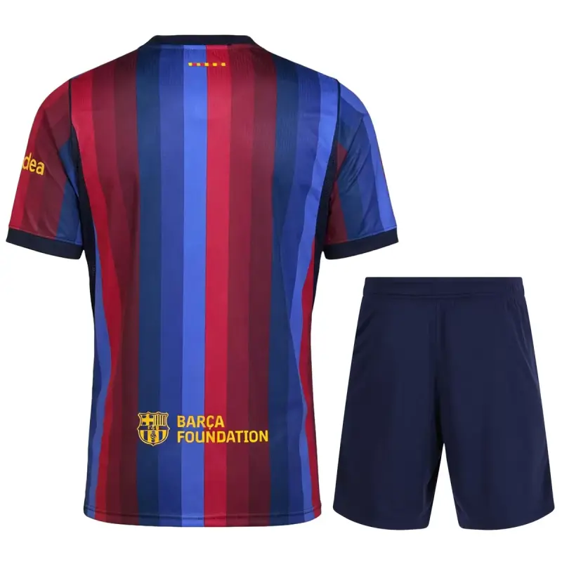 Camiseta Barcelona Home Equipación 2026/2027 Rojo/Azul Niño Kit