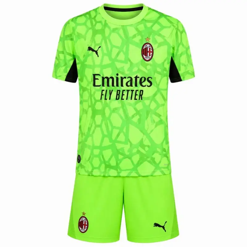 Camiseta de Portero AC Milan Third Equipación 2026/2027 Verde Niño Kit