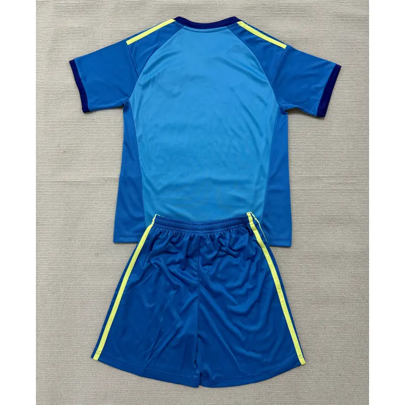 Camiseta de Portero Leeds United 2026/2027 Azul Niño Kit