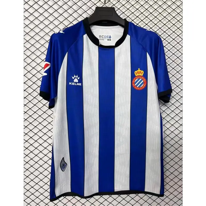 Camiseta Espanyol Home Equipación 2026/2027 Azul/Blanco con Parche La Liga