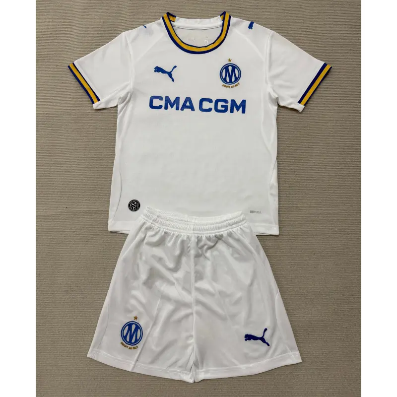 Camiseta Olympique Marsella Home Equipación 2026/2027 Blanco Niño Kit