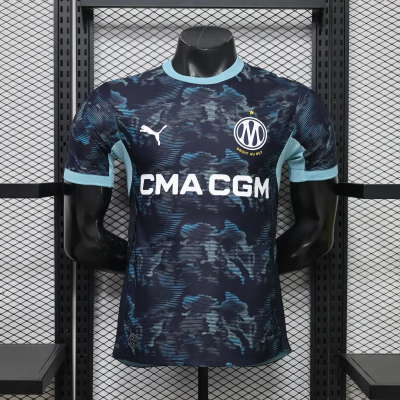 Camiseta Olympique Marsella Away Equipación 2026/2027 Azul Marino (EDICIÓN JUGADOR)