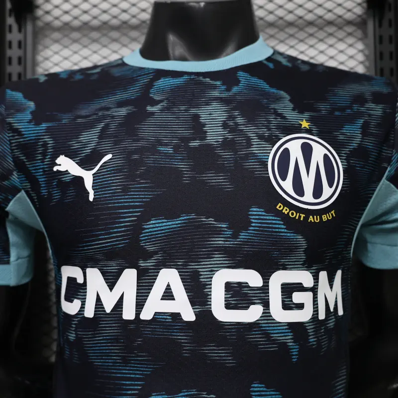 Camiseta Olympique Marsella Away Equipación 2026/2027 Azul Marino (EDICIÓN JUGADOR)