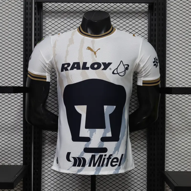Camiseta Pumas UNAM Away Equipación 2026/2027 Blanco (EDICIÓN JUGADOR)