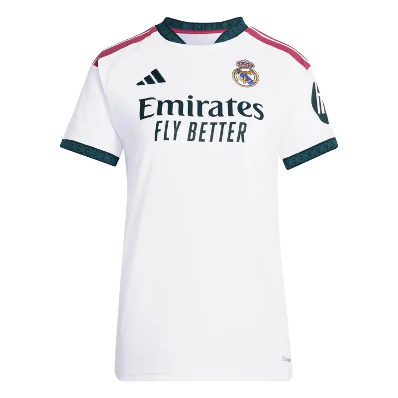 Camiseta Real Madrid Home Equipación 2026/2027 Blanco Mujer con Parche HP