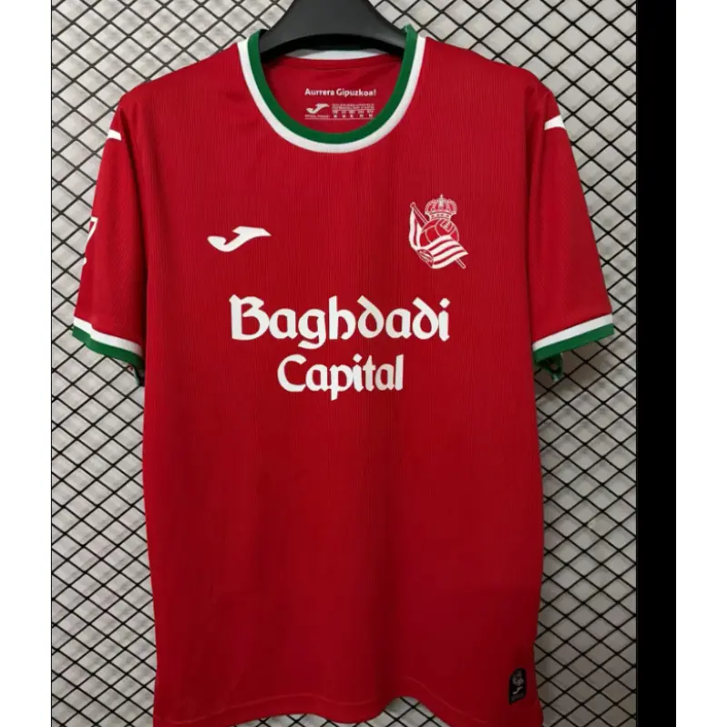 Camiseta Real Sociedad Third Equipación 2026/2027 Rojo con Parche La Liga