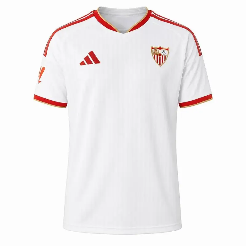 Camiseta Sevilla FC Home Equipación 2026/2027 Blanco con Parche La Liga