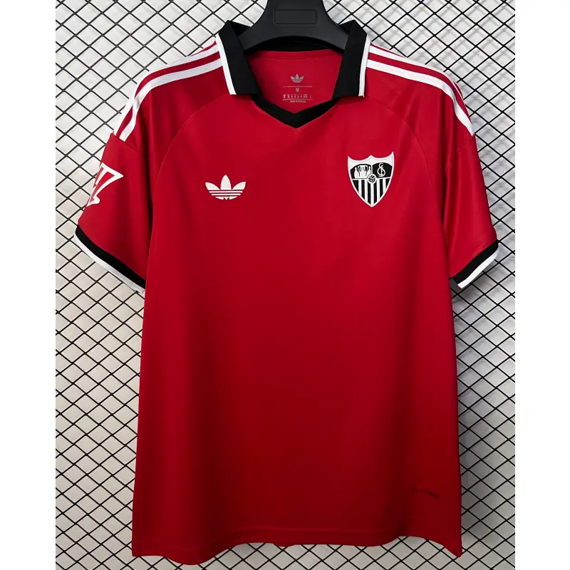 Camiseta Sevilla FC Away Equipación 2026/2027 Rojo con Parche La Liga