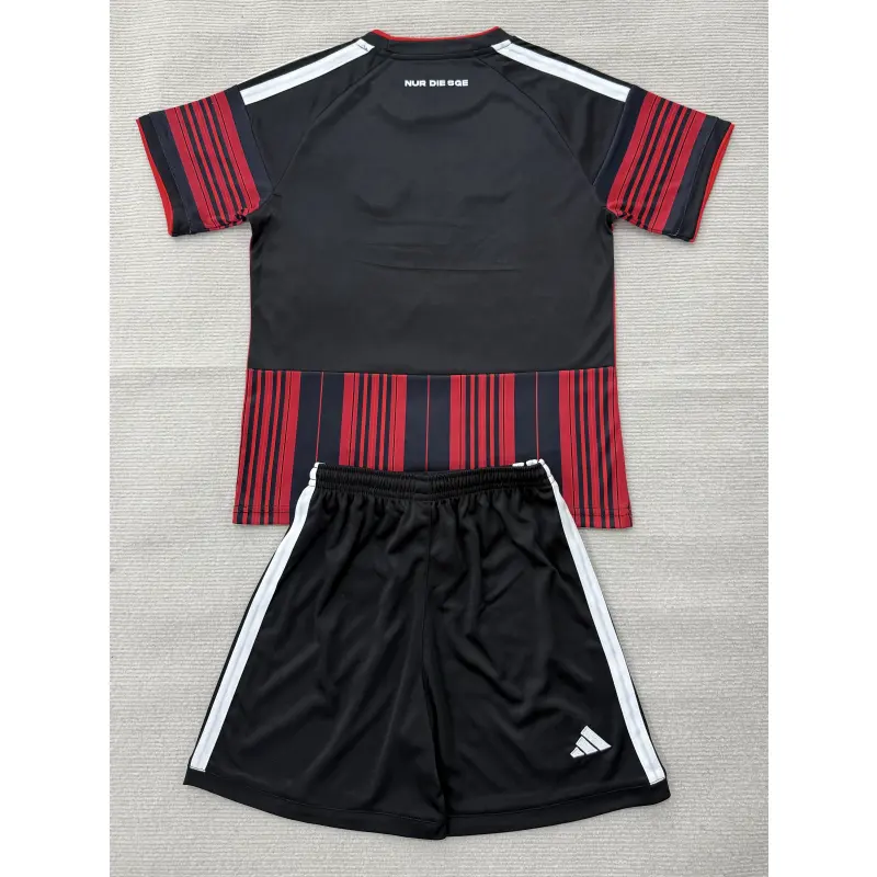 Camiseta Eintracht Fráncfort Home Equipación 2026/2027 Rojo/Negro Niño Kit