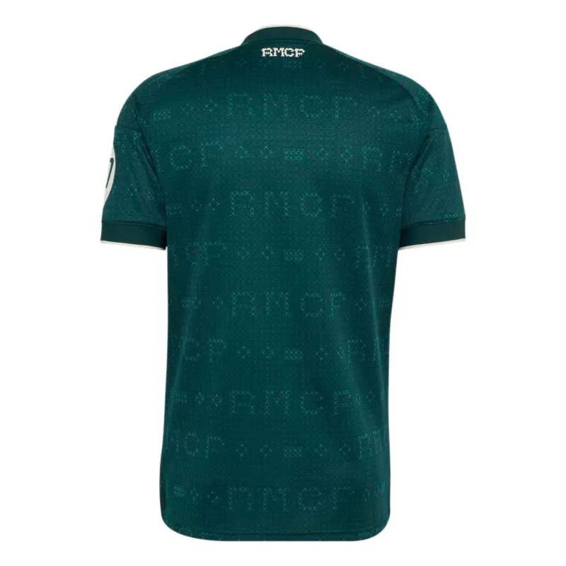 Camiseta Real Madrid Away Equipación 2026/2027 Verde Oscuro con Parche HP