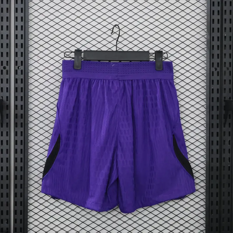 Pantalón Corto Barcelona Away Equipación 2026/2027 Negro/Morado (EDICIÓN JUGADOR)