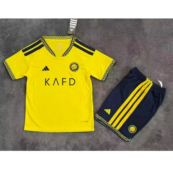 Camiseta Al Nassr Home Equipación 2026/2027 Amarillo Niño Kit