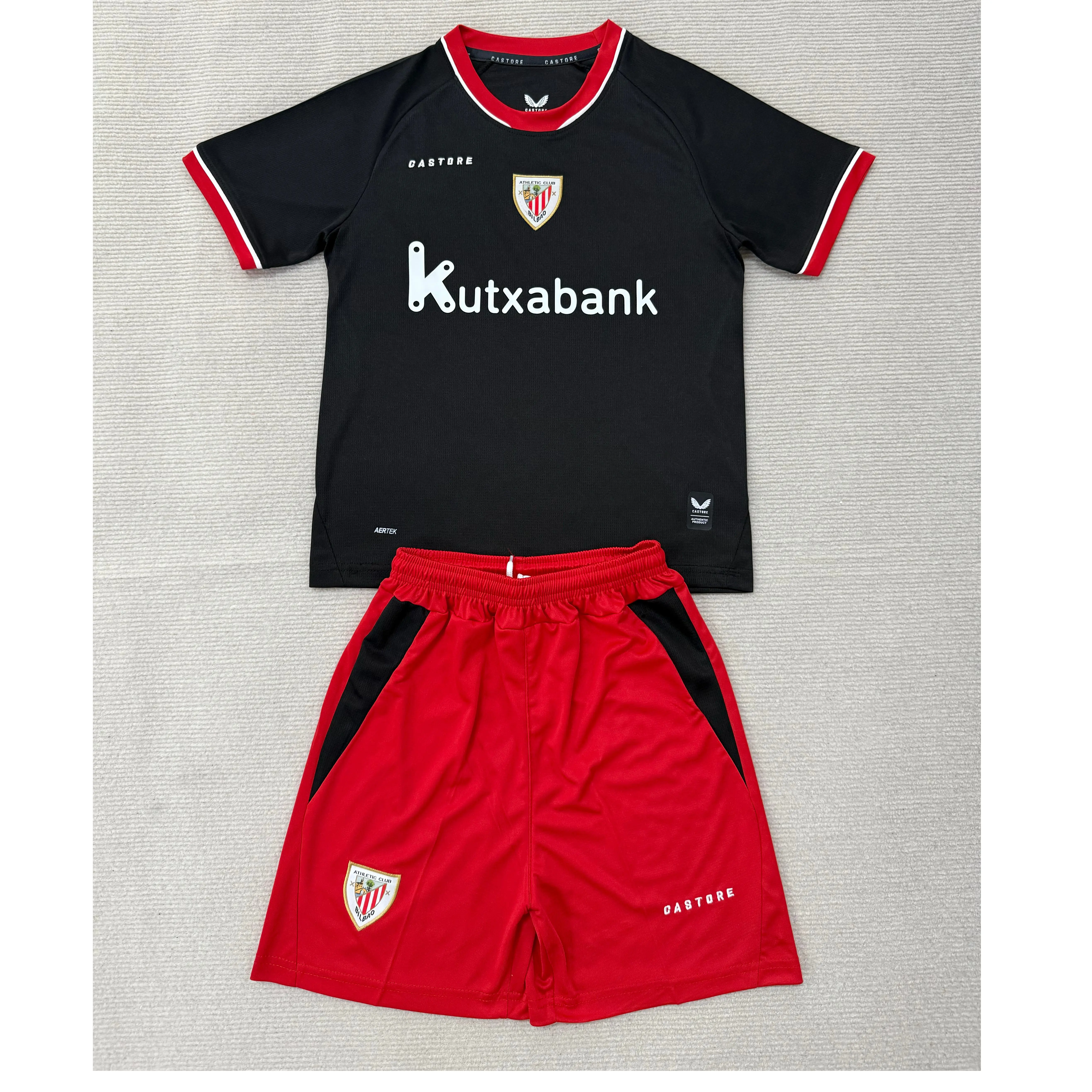 Camiseta Athletic de Bilbao Away Equipación 2026/2027 Negro Niño Kit