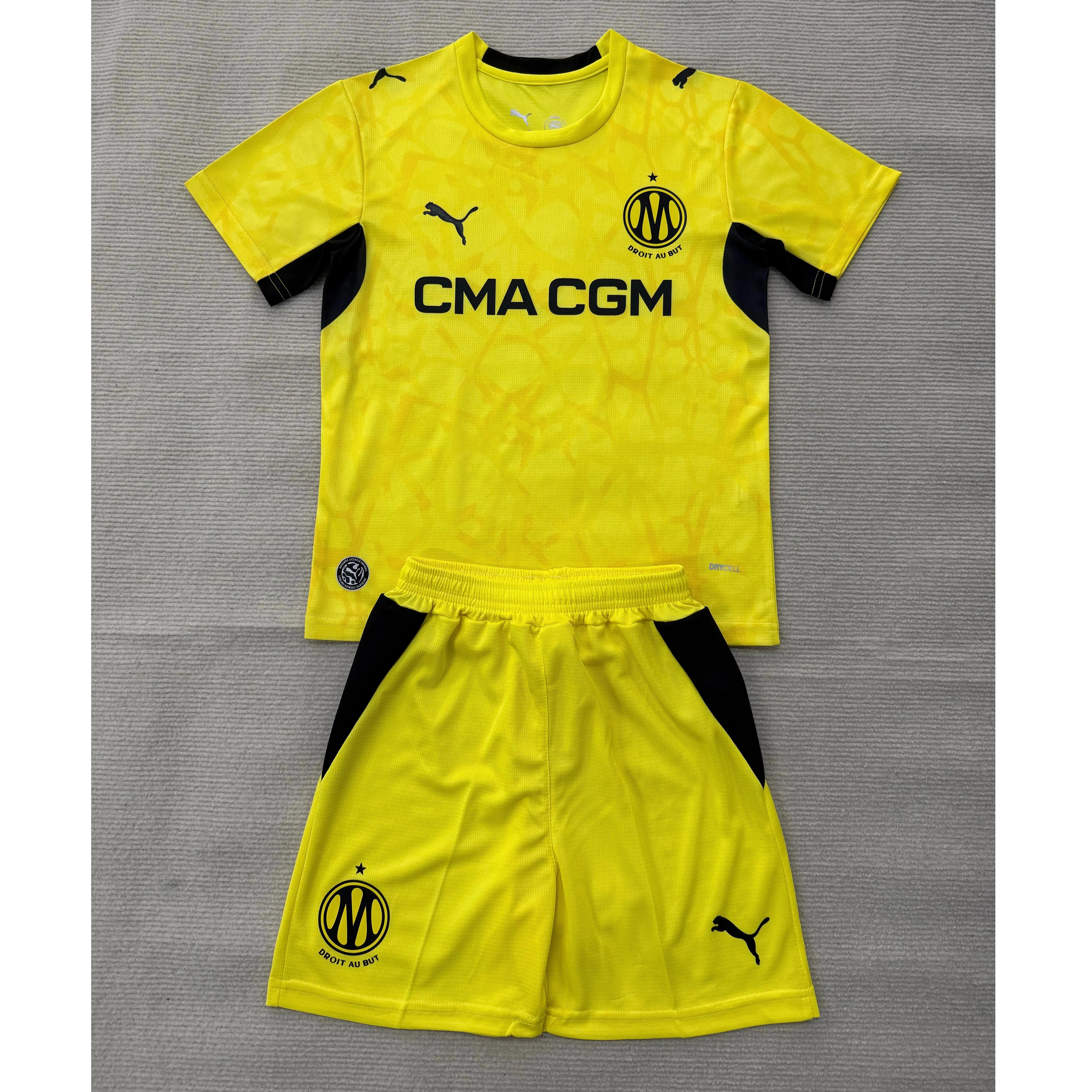 Camiseta de Portero Olympique Marsella 2026/2027 Amarillo Niño Kit