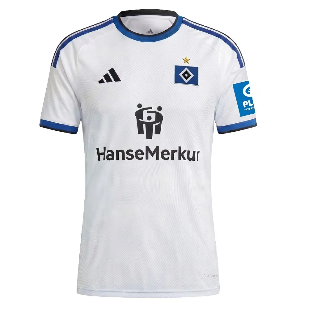 Camiseta Hamburger SV Home Equipación 2026/2027 Blanco con Parche Bundesliga