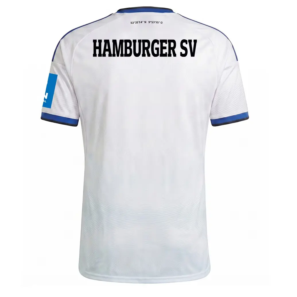 Camiseta Hamburger SV Home Equipación 2026/2027 Blanco con Parche Bundesliga