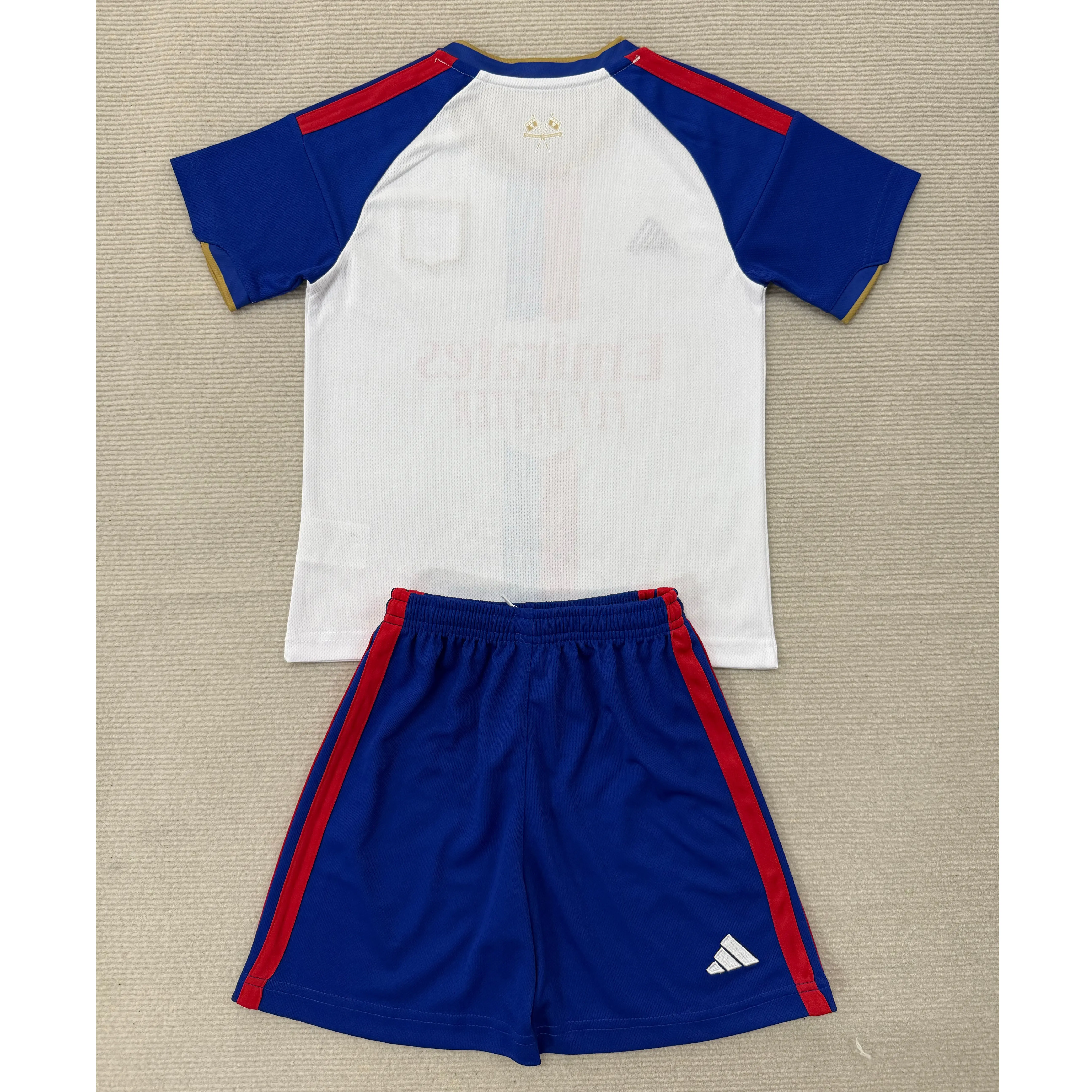 Camiseta Olympique De Lyon Home Equipación 2026/2027 Blanco/Azul Niño Kit