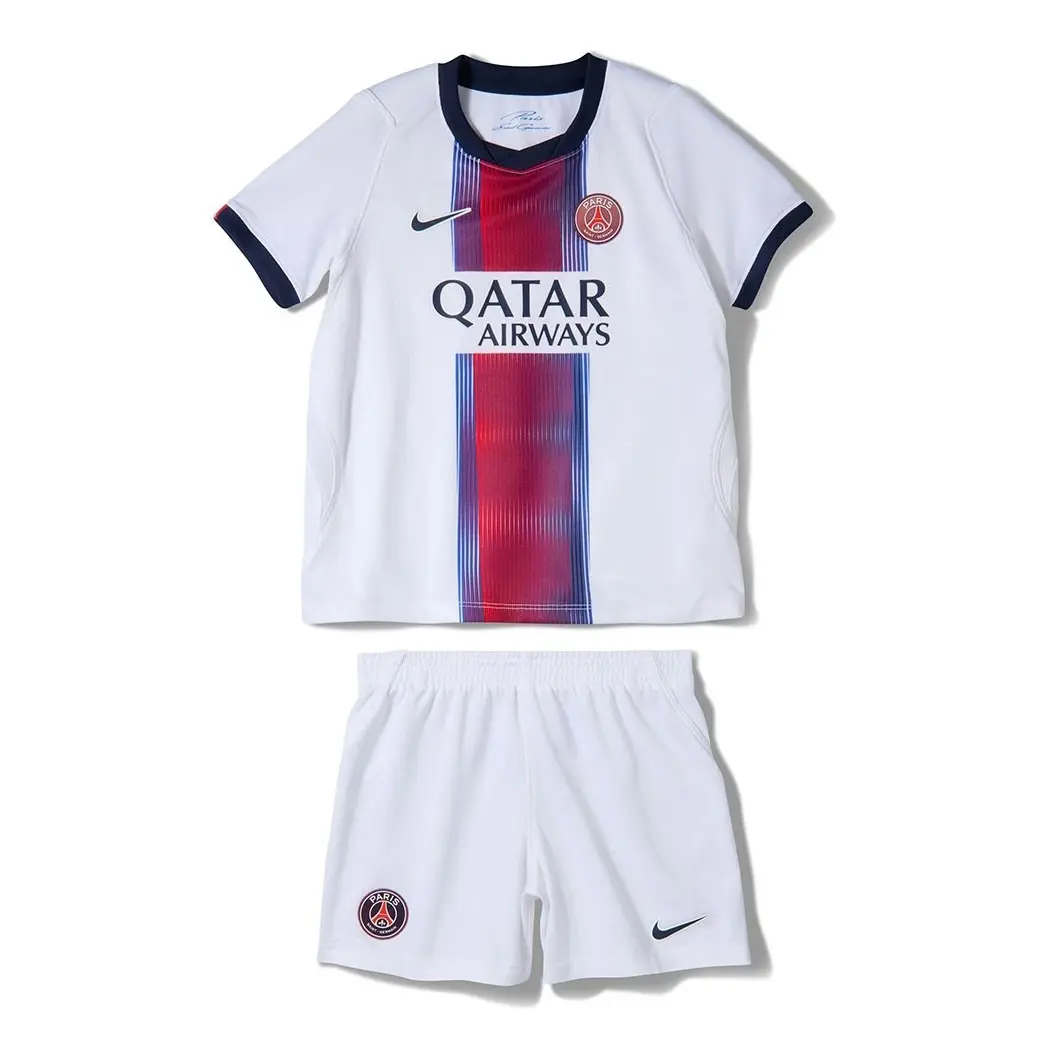 Camiseta PSG Away Equipación 2026/2027 Blanco Niño Kit
