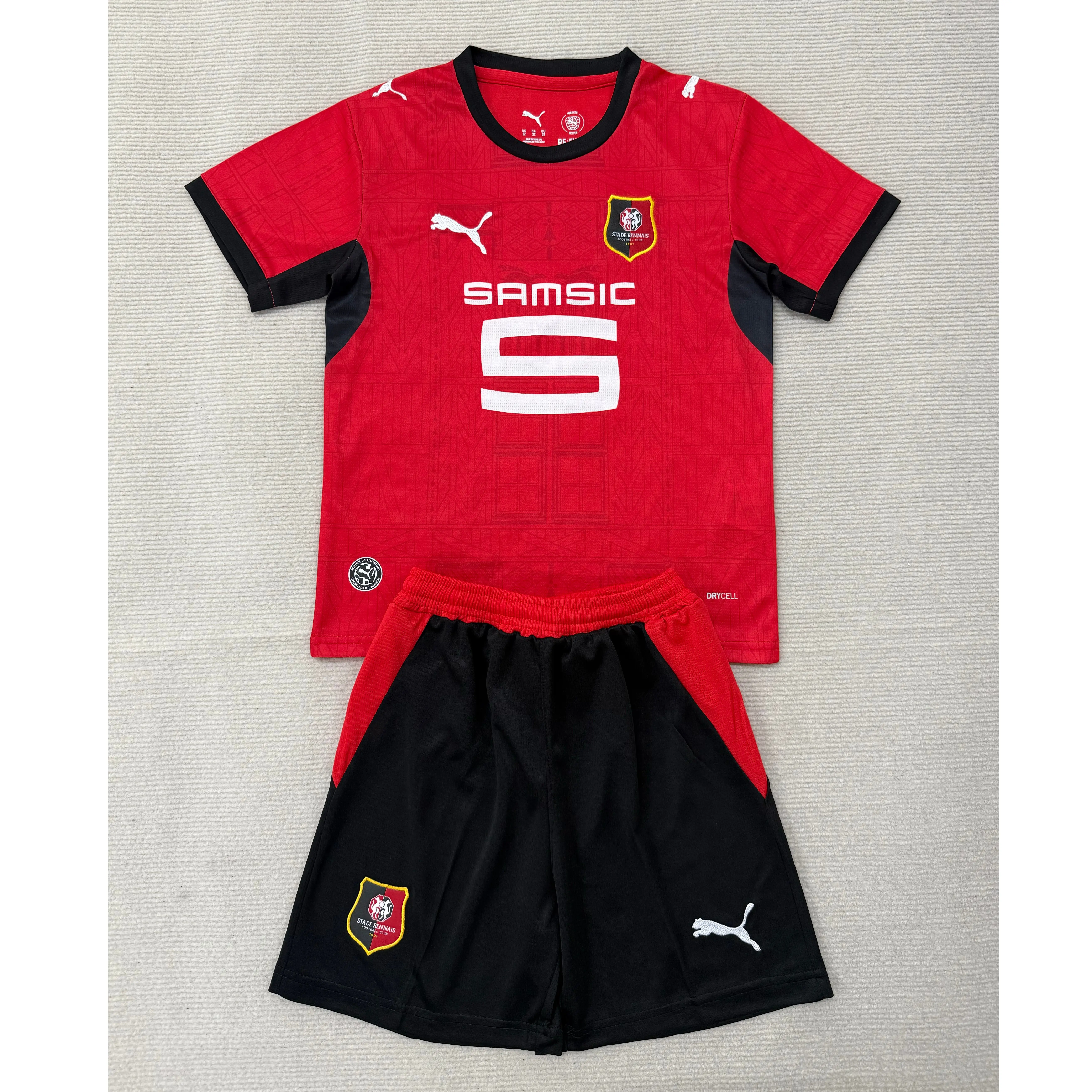 Camiseta Stade Rennais Home Equipación 2026/2027 Rojo Niño Kit