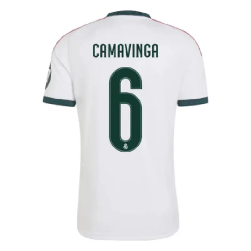 Camiseta CAMAVINGA 6 Real Madrid Home Equipación 2026/2027 Blanco con Parche HP