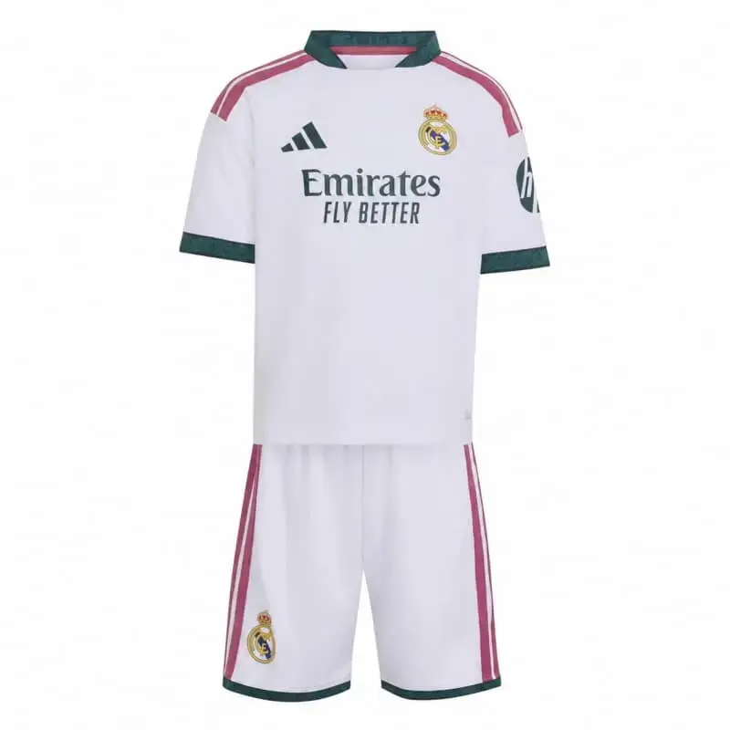 Camiseta CUCURELLA 17 Real Madrid Home Equipación 2026/2027 Blanco Niño Kit con Parche HP