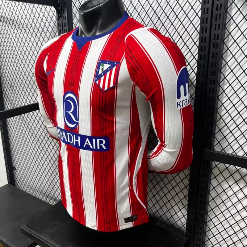 Camiseta Atlético de Madrid Home Equipación 2026/2027 ML Rojo/Blanco (EDICIÓN JUGADOR)