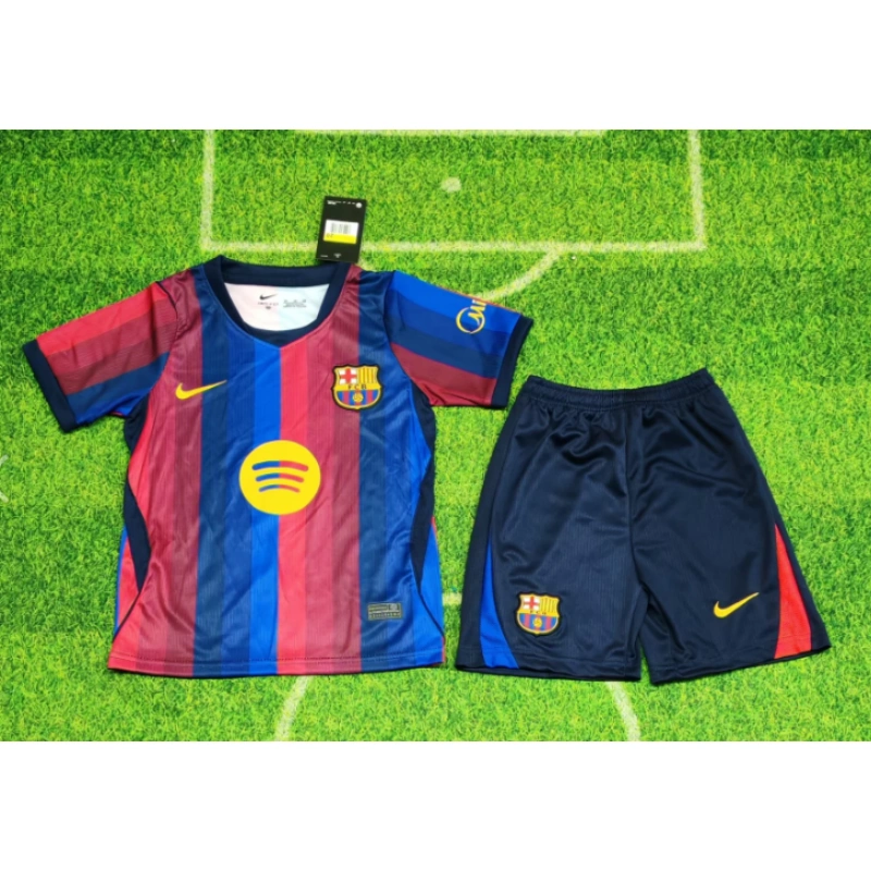 Camiseta Barcelona Home Equipación 2026/2027 Rojo/Azul Niño Kit