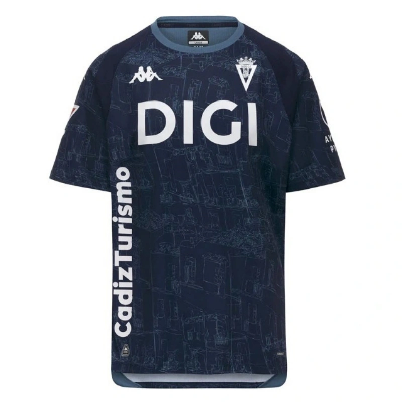 Camiseta Cadiz Away Equipación 2026/2027 Azul con Parche La Liga