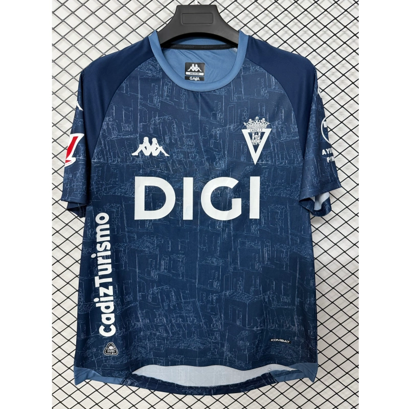 Camiseta Cadiz Away Equipación 2026/2027 Azul con Parche La Liga