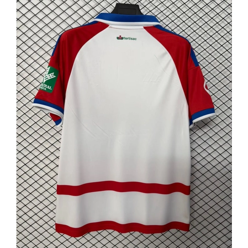Camiseta Granada Home Equipación 2026/2027 Rojo/Blanco con Parche La Liga
