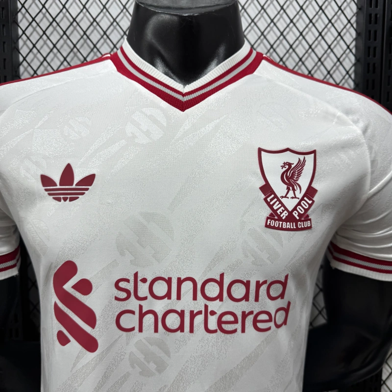 Camiseta liverpool Away Equipación 2026/2027 Blanco (EDICIÓN JUGADOR)