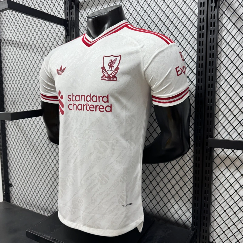 Camiseta liverpool Away Equipación 2026/2027 Blanco (EDICIÓN JUGADOR)