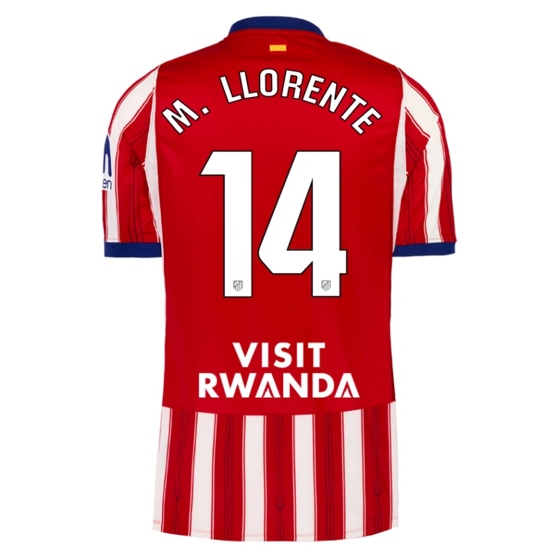 Camiseta M. LLORENTE 14 Atlético de Madrid Home Equipación 2026/2027 Rojo/Blanco La Liga