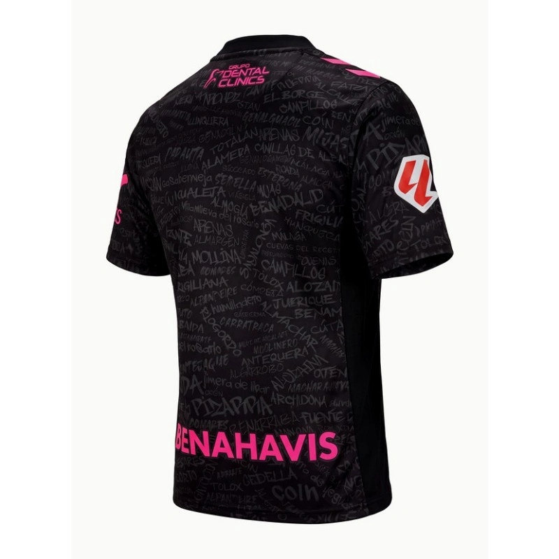 Camiseta Málaga CF Third Equipación 2026/2027 Negro con Parche La Liga