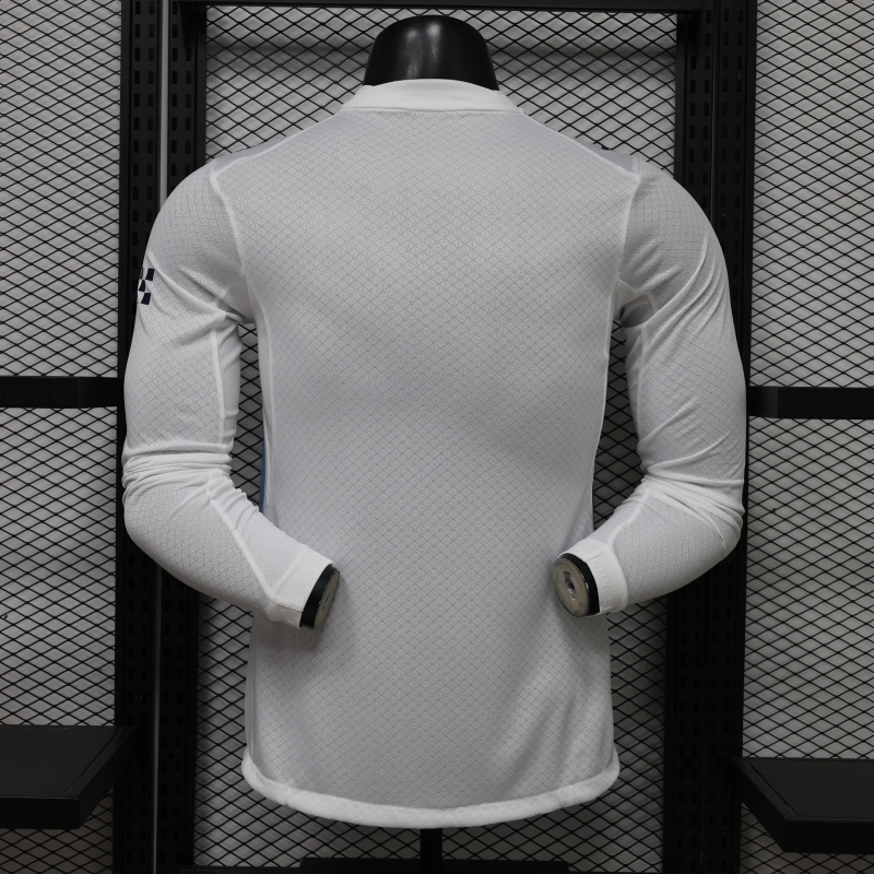Camiseta Manchester City Third Equipación 2026/2027 ML Blanco (EDICIÓN JUGADOR)