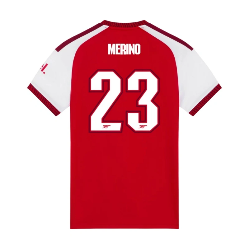 Camiseta MERINO 23 Arsenal Home Equipación 2026/2027 Rojo/Blanco UCL