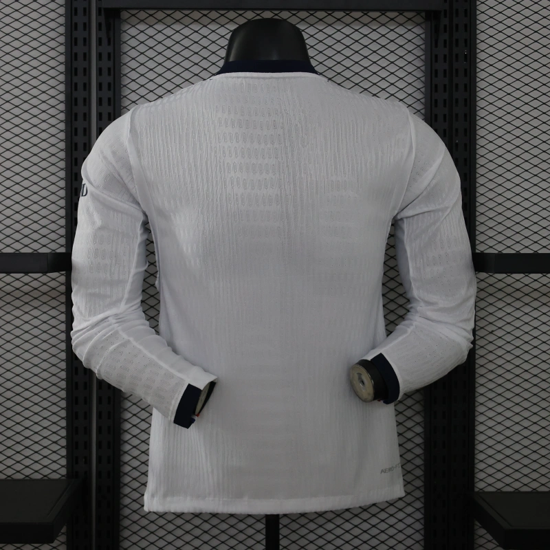 Camiseta PSG Away Equipación 2026/2027 ML Blanco con Dos Estrellas (EDICIÓN JUGADOR)
