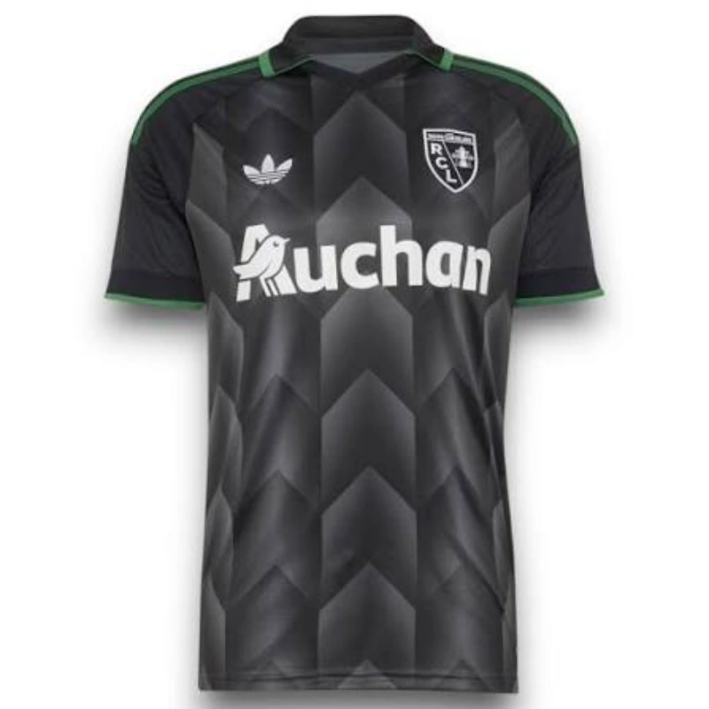Camiseta RC Lens Away Equipación 2026/2027 Negro/Verde
