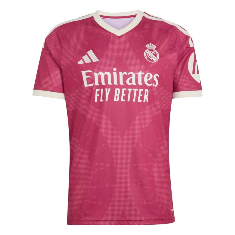 Camiseta Real Madrid Third Equipación 2026/2027 Rosa con Parche HP