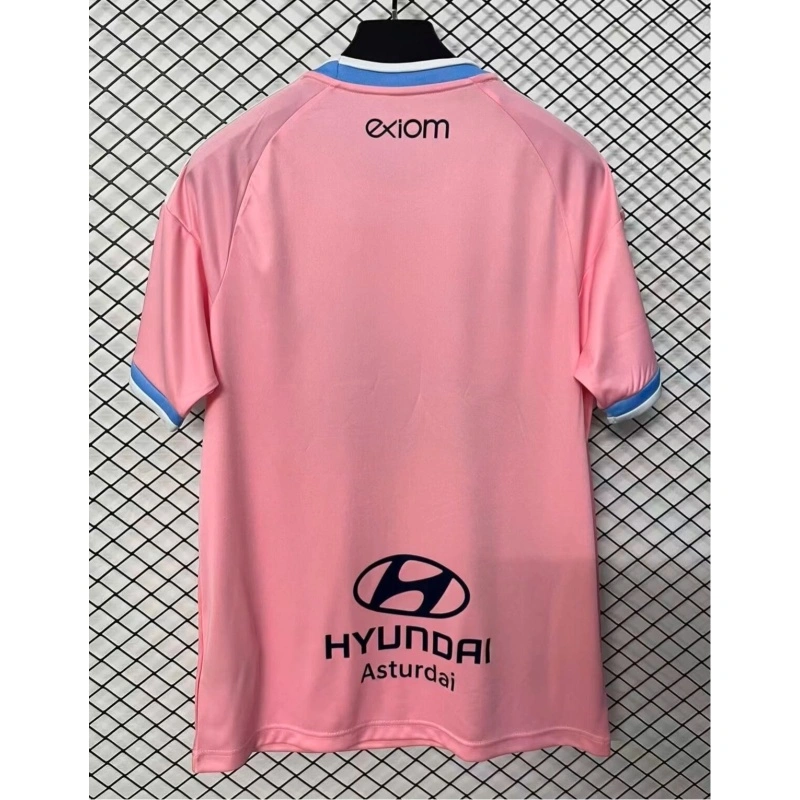 Camiseta Real Oviedo Away Equipación 2026/2027 Rosa con Parche La Liga