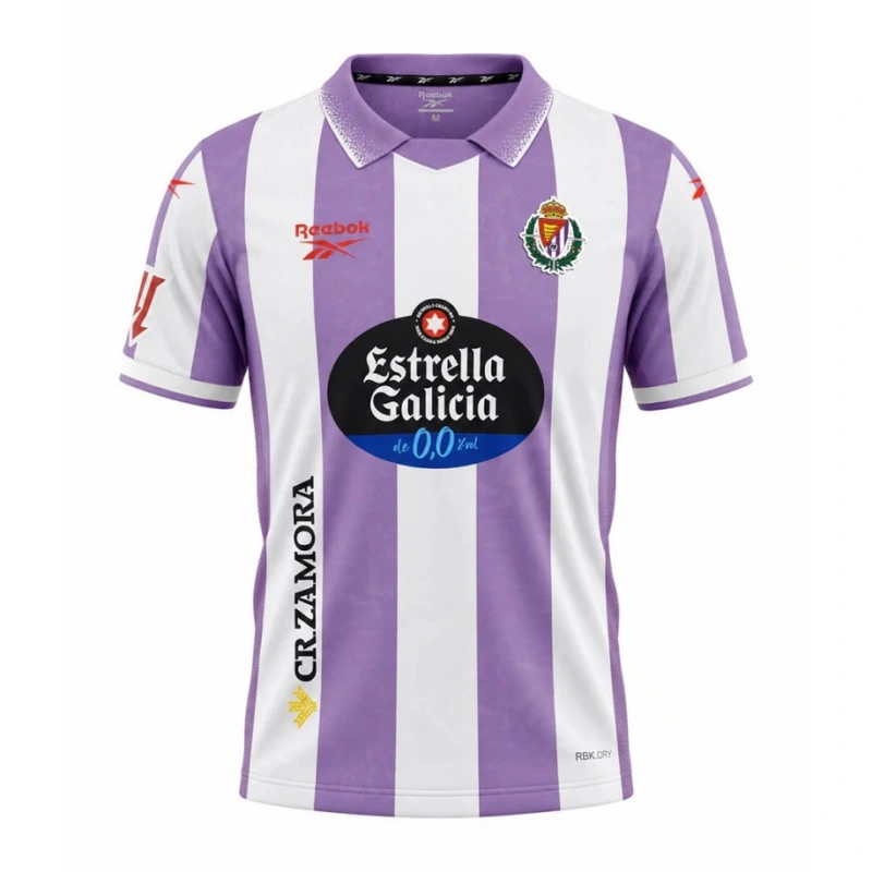 Camiseta Real Valladolid Home Equipación 2026/2027 Morado/Blanco con Parche La Liga