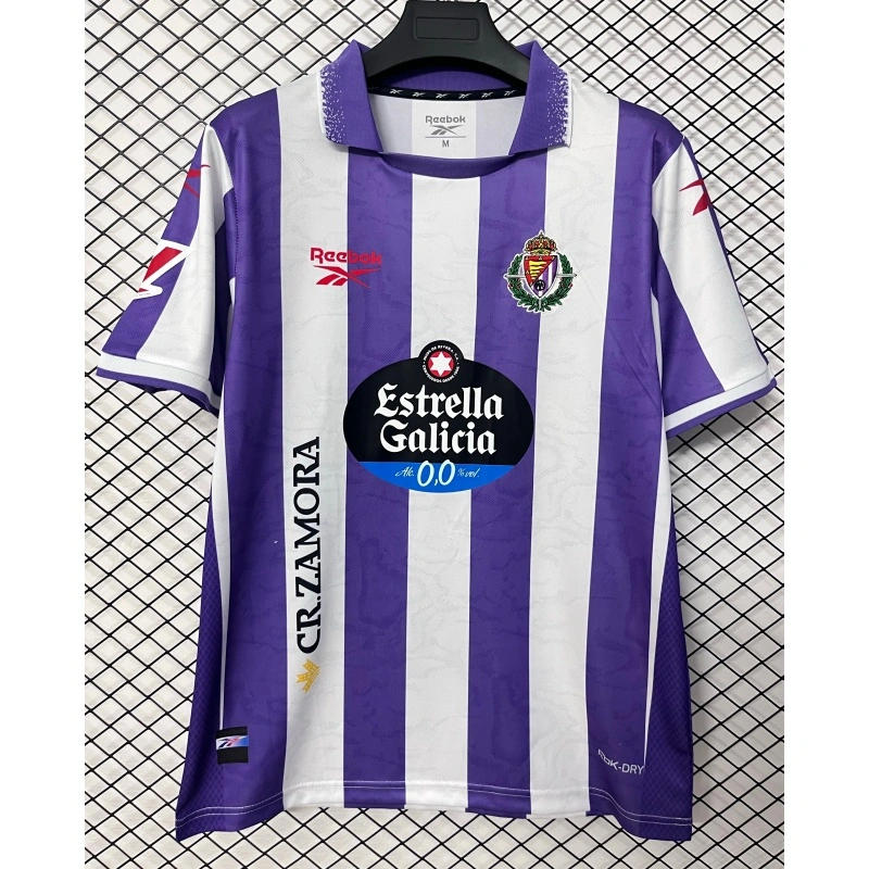 Camiseta Real Valladolid Home Equipación 2026/2027 Morado/Blanco con Parche La Liga