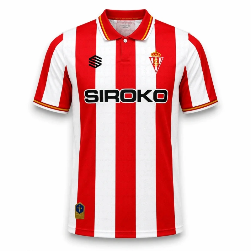 Camiseta Sporting de Gijón Home Equipación 2026/2027 Rojo/Blanco