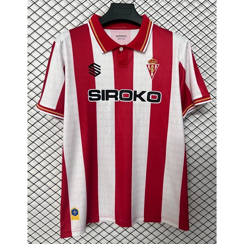 Camiseta Sporting de Gijón Home Equipación 2026/2027 Rojo/Blanco
