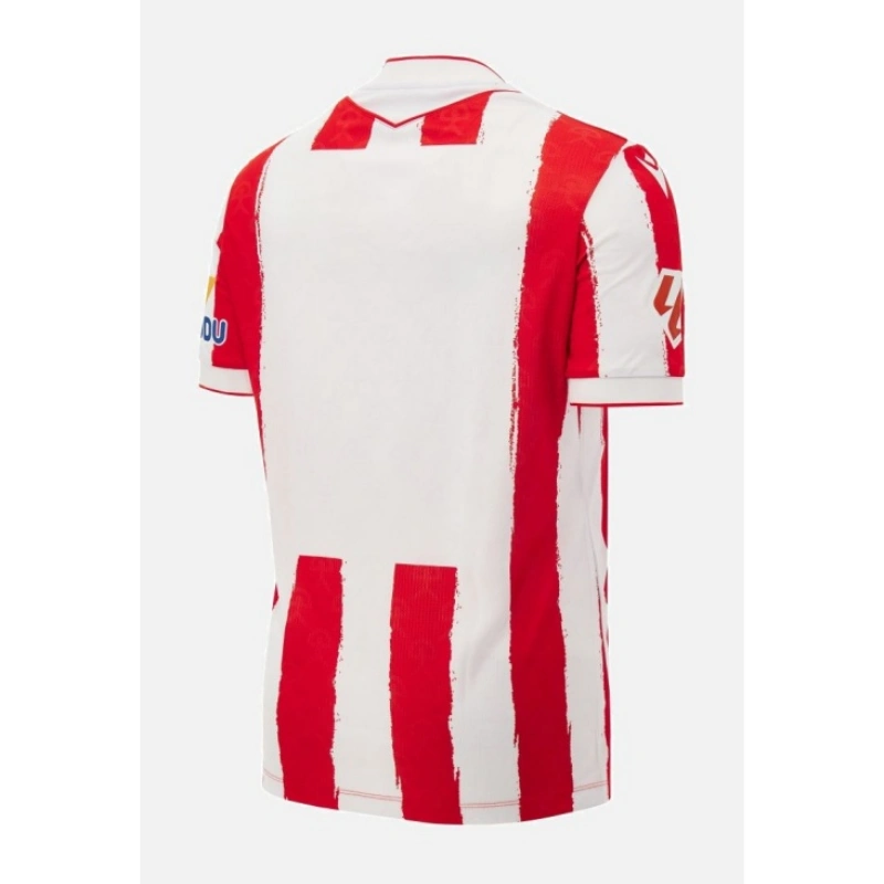 Camiseta UD Almería Home Equipación 2026/2027 Rojo/Blanco con Parche La Liga
