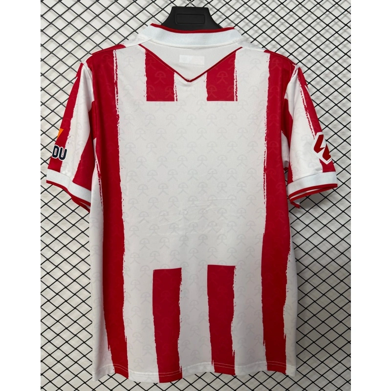 Camiseta UD Almería Home Equipación 2026/2027 Rojo/Blanco con Parche La Liga